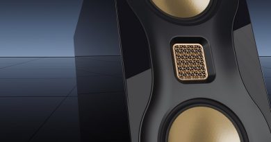 Черные двухполосники Monitor Audio Studio 89: динамики MTM и стойки BLOK